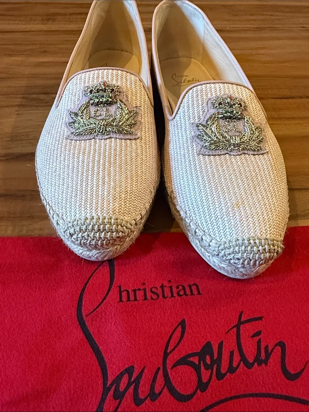 Christian Louboutin Women's Nanou Orlato Donna Espadrilles size 40